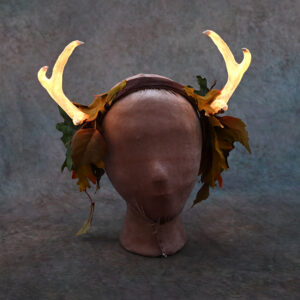 Summer Leaves Glowing LED Antlers - Forest Creature Foliage